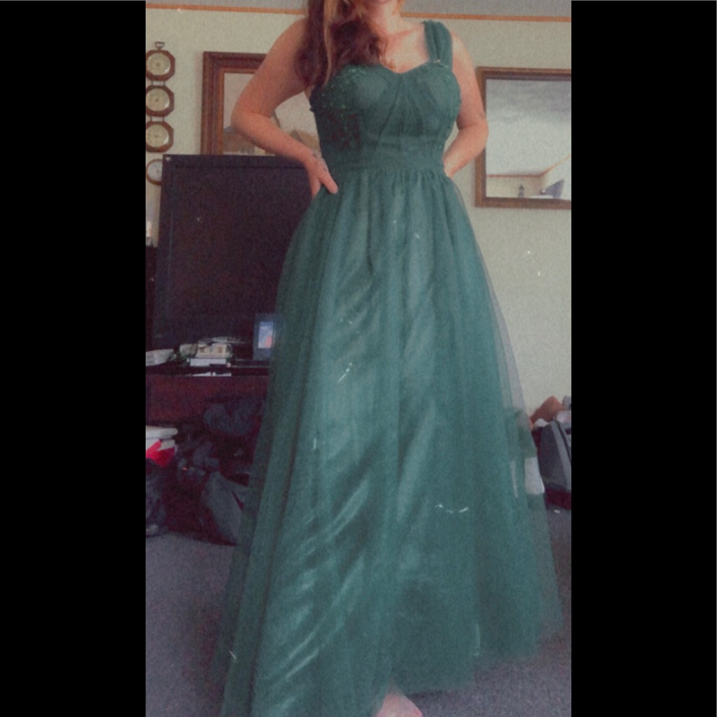 Dresses | Prom Dress For Women Dark Green Tulle Ball Gown | Poshmark